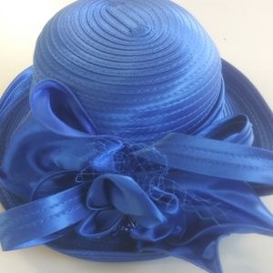 Blue Dressy Hat